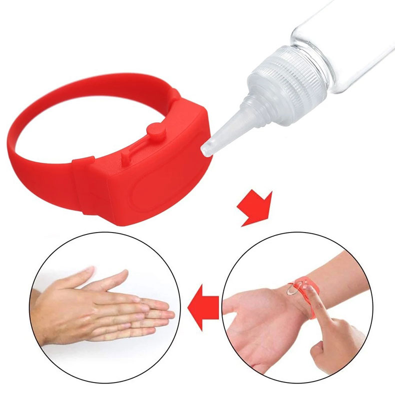硅膠洗手液手環消毒免洗表手腕帶